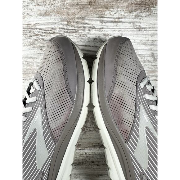 Womens Brooks Addiction Walker Alloy/Oyster Suede Walking Shoes Sz 8.5B Athletic - Picture 9 of 11